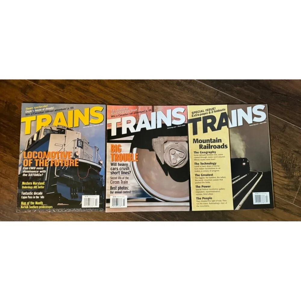 Lot Of 19 Trains Magazine 2003-2007 Featuring Railway Stories Locomotives & More